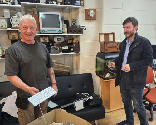 Our technician and company owner in Wiseserve office, Oxford